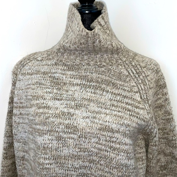 Zara Turtleneck Knit Sweater with Side Slits - Picture 3 of 10